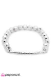 Paparazzi "Queen Bee - Silver" bracelet Paparazzi Jewelry
