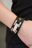 Paparazzi "Going Platinum" Black Wrap Bracelet Paparazzi Jewelry