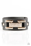 Paparazzi "Going Platinum" Black Wrap Bracelet Paparazzi Jewelry