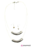 Paparazzi "Coiled Up - White" necklace Paparazzi Jewelry