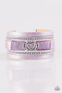 Paparazzi "It Takes Heart" Purple Wrap Bracelet Paparazzi Jewelry