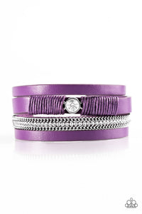 Paparazzi "Catwalk Craze" Purple Wrap Bracelet Paparazzi Jewelry