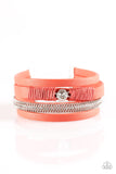 Paparazzi "Catwalk Craze" Orange Wrap Bracelet Paparazzi Jewelry