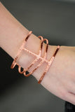 Paparazzi "Stick Out A NILE" Copper Crisscross Cuff Bracelet Paparazzi Jewelry