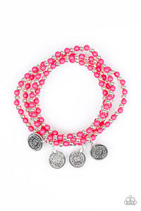 Paparazzi "Gypsy Globetrotter" Pink Bracelet Paparazzi Jewelry