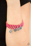 Paparazzi "Gypsy Globetrotter" Pink Bracelet Paparazzi Jewelry