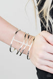 Paparazzi "Stick Out A NILE" Silver Crisscross Cuff Bracelet Paparazzi Jewelry