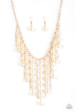 Paparazzi "STUN Control" Gold Necklace & Earring Set Paparazzi Jewelry