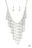 Paparazzi "STUN Control" Silver Necklace & Earring Set Paparazzi Jewelry