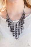 Paparazzi "STUN Control" Black Necklace & Earring Set Paparazzi Jewelry