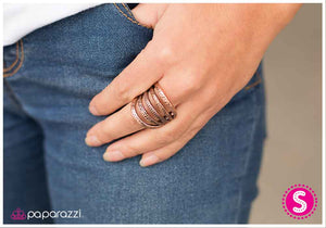 Paparazzi "Banded Together" Copper Ring Paparazzi Jewelry