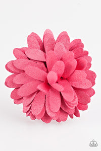Paparazzi "Sunshine and Suede" Pink Hair Clip Paparazzi Jewelry