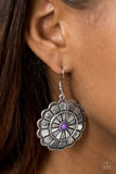 Paparazzi "I'm No Wallflower" Purple Earrings Paparazzi Jewelry