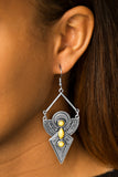 Paparazzi "Desert Dynasty" Yellow Earrings Paparazzi Jewelry