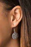 Paparazzi "Flower Patch Perfection" Silver Floral Filigree Earrings Paparazzi Jewelry