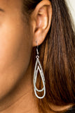 Paparazzi "REIGN Storm" Silver Earrings Paparazzi Jewelry