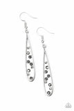 Paparazzi "Here Comes The REIGN" Silver Earrings Paparazzi Jewelry