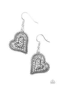 Paparazzi "True Love" Silver Earrings Paparazzi Jewelry