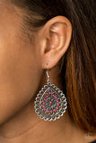 Paparazzi VINTAGE VAULT "Sweet as Spring" Pink Earrings Paparazzi Jewelry