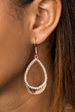Paparazzi "Make It REIGN" Copper Earrings Paparazzi Jewelry