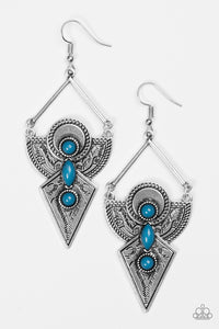 Paparazzi "Desert Dynasty" Blue Earrings Paparazzi Jewelry