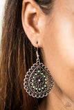 Paparazzi VINTAGE VAULT "Sweet as Spring" Green Earrings Paparazzi Jewelry