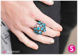 Paparazzi "Glisten Up - Blue" ring Paparazzi Jewelry