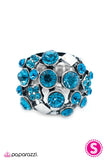 Paparazzi "Glisten Up - Blue" ring Paparazzi Jewelry