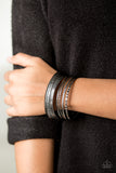 Paparazzi "Standout Shimmer" Black Bracelet Paparazzi Jewelry