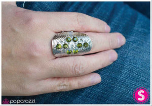 Paparazzi "Think Twice - Green" ring Paparazzi Jewelry
