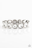 Paparazzi "Number One Knockout" White Bracelet Paparazzi Jewelry