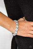 Paparazzi "Number One Knockout" White Bracelet Paparazzi Jewelry