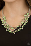 Paparazzi "Mardi Gras Glamour" Green Necklace & Earring Set Paparazzi Jewelry