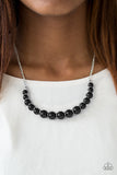 Paparazzi VINTAGE VAULT "The FASHION Show Must Go On!" Black Necklace & Earring Set Paparazzi Jewelry