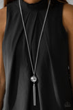 Paparazzi "Big Baller" Silver Necklace & Earring Set Paparazzi Jewelry