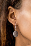 Paparazzi "Sierra Mountains" Gray Silver Smooth Flat Crackle Stone Necklace & Earring Set Paparazzi Jewelry