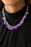 Paparazzi "Palm Beach Boutique" Purple Necklace & Earring Set Paparazzi Jewelry