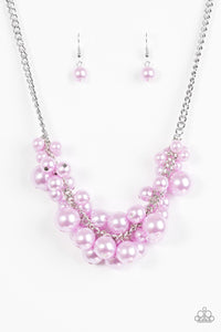 Paparazzi "Glam Queen" Purple Necklace & Earring Set Paparazzi Jewelry
