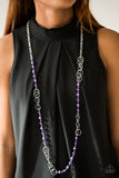 Paparazzi "Dreamy Discovery" Purple Necklace & Earring Set Paparazzi Jewelry