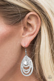 Paparazzi "You're The GLAM!" White Earrings Paparazzi Jewelry