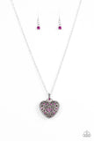 Paparazzi "Charmingly Casanova" Pink Necklace & Earring Set Paparazzi Jewelry