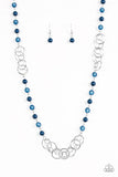 Paparazzi "Dreamy Discovery" Blue Necklace & Earring Set Paparazzi Jewelry