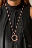 Paparazzi "Pretty As A Prowess" Copper Necklace & Earring Set Paparazzi Jewelry