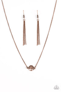 Paparazzi "Treetop Trend" Copper Necklace & Earring Set Paparazzi Jewelry