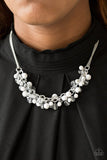 Paparazzi "Boulevard Beauty " White Necklace & Earring Set Paparazzi Jewelry