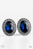 Paparazzi "Titanic Treasure" Blue Clip On Earrings Paparazzi Jewelry