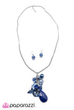Paparazzi "Into the Deep" Blue Necklace & Earring Set Paparazzi Jewelry