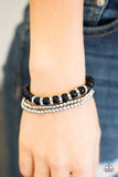 Paparazzi "Perfect POSH-ture" Black Bracelet Paparazzi Jewelry