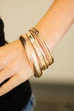 Paparazzi "Standout Shimmer" Gold Bracelet Paparazzi Jewelry