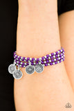 Paparazzi "Gypsy Globetrotter" Purple Bracelet Paparazzi Jewelry